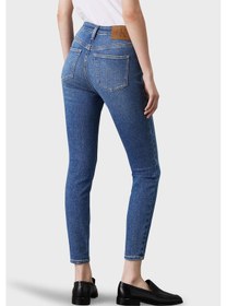 Resim Calvin Klein Bayan Kot Pantolon J20j224522 1a4 Mavi Mavi 