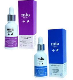 Resim Mia Klinika Gözenek Siyah Nokta Ve Sivilce Gidermeye Yardımcı Yaşlanma Karşıtı Onarıcı Serum Seti 