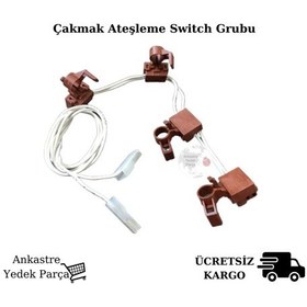 Resim Hotpoint Ariston Uyumlu Ocak Çakmak Switch Grubu Ateşleme Siviç Anahtar - 419098995 