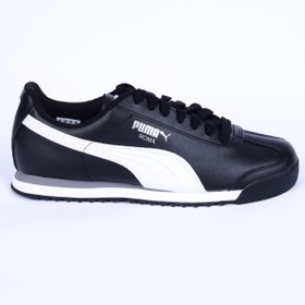 Resim Puma 353572-11 Roma Deri Ortopedik Taban Siyah-beyaz Sneaker Günlük Erkek Spor Ayakkabı 