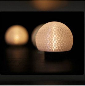 Resim Orbs Desenli 3d Baskı Tealight Gece Lambası Pla Malzeme 10 Cm 1 Adet Tealight Dahil 7 X 10 