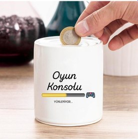Resim Kişiye Özel Oyun Konsolu Için Biriktiriyorum Kumbara 