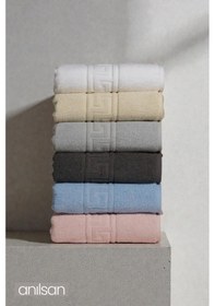 Resim 6'lı Calm Honey Greek El Havlusu - 50x90 Cm, 225 Gr, %100 Pamuk, Spa Ve Otel Havlusu Çok Renkli 