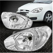 Resim MAHER Hyundai Accent Era Far Sağ-sol Beyaz Sinyalli Takım Elektirikli Uyumlu 