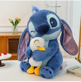 Resim Honeybeeshop Lalafanfan Ördek Peluş Oyuncak Yumuşak Polyester Dolgu Bebek Oyun Arkadaşı Fsd10001 