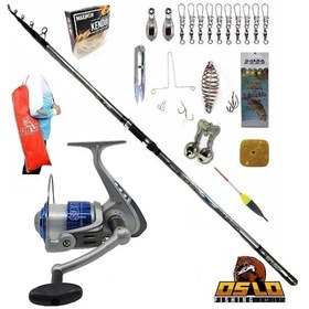 Resim 420cm 70-250gr Kendo Sea Power 6000 Profesyonel Surf Sazan Kıyı Olta Takımı Seti 