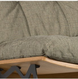 Resim Ninni Sallanır Koltuk Meşe Dokulu Kumaş 