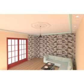 Resim Motifpiyer Tavan Lamba Göbeği 20-Sekizgen-Dış Çıtalı 