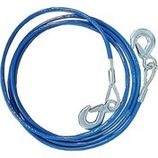 Resim Döküm Kancalı Araba Çelik Çekme Halatı 2 Ton Izoleli 2,5 Metre 4,5 Mm Kalınlık 