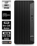 Resim HP PRO TOWER 400 G9 E6U3M9EA297 i7 12700 64GB RAM 512GB SSD RX550 4GB W11P MASAÜSTÜ BİLGİSAYAR 