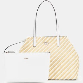 Resim Guess Vikky Raffia Kadın Omuz Çantası Hwws9318290 Beyaz 