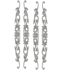 Resim Dekoratif Poliüretan Tavan-duvar-mobilya -dekor-kapı Papatya 4 Lü Motif Set 10 Cm X 65 Cm 