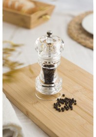 Resim Akrilik Tuz - Karabiber Baharat Değirmeni Öğütücü 14 CM 