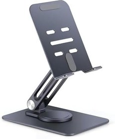 Resim Telefon ve Tablet Tutucu 360° Hareketli Dönen, Katlanabilir Metal Alüminyum Masaüstü Stand 