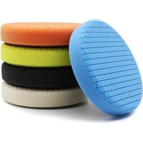 Resim Yifomall 5'li Araba Cila Pedi Seti - 6,5 İnç Otomobil Ve Yatlar İçin Parlatma & Çizik Giderme 