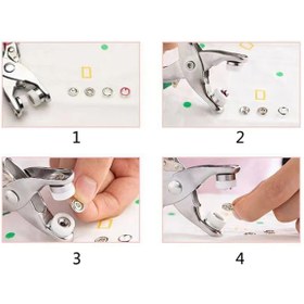 Resim CNGZSHOP Metal Çıt Çıtlı Düğme Pensesi Ve Düğme Aparatları Gömlek, Elbise Kıyafet Düğme Aparatı 