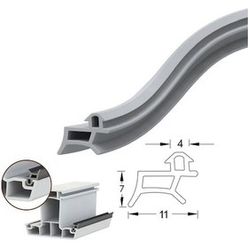 Resim Pimapen Pvc Kapı Pencere Fitili Contası 30 Metre Gri 