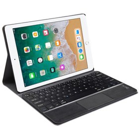 Resim Microcase Ipad 6.nesil 9.7 Inch Uyumlu 2018 Bluetooth Touchpad Klavye + Standlı Kılıf - Bkk5 