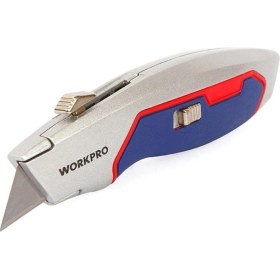 Resim WP213011 Ağır Hizmet Gövde Geri Çekilebilir Rötuş Bıçağı + 3 Adet Yedek Bıçak 