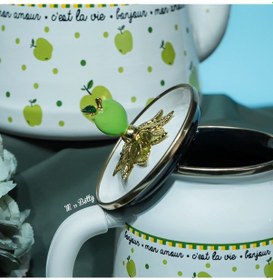 Resim Mon Amour Emaye Çaydanlık Yeşil 