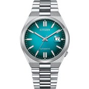 Resim Citizen Tsuyosa NJ0151-88X Otomatik Çelik Gri Turkuaz Kadran 40 mm Erkek Kol Saati 