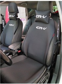 Resim Honda Cr-V Nakışlı Ön Ikili Oto Koltuk Kılıfı 
