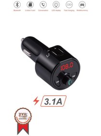 Resim Torima G10 PD Şarj Özellikli Dijital Göstergeli Bluetooth Fm Transmitter Siyah 