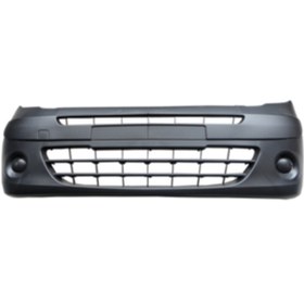 Resim BZT Renault Kangoo- 3- 08/13; Ön Tampon Siyah (Sis Deliksiz Komple Bantli) (Eurobump) 7701478128 