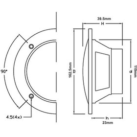 Resim Labarka Slim Marin Hoparlör 13,5cm Siyah - 40 Watt 