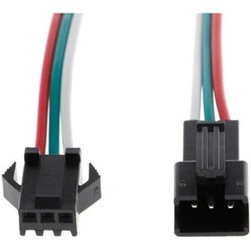 Resim 3 Adet 3 Pin Jst 3p Kablolu Konnektör Erkek Dişi Takım 14cm 