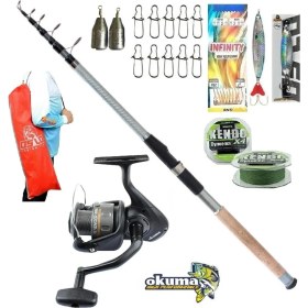 Resim Özbience Revenger Rv-40 Remixon Carbo-X 240 cm 60-120 gr Tele Spin Olta Takımı 