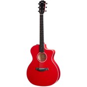 Resim Taylor 214ce Dlx Elektro Akustik Gitar (Kırmızı) 