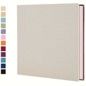 Resim Linen Kendinden Yapışkan Çıkartma Albümü, 27.94x26.92 cm 40 Sayfa DIY Fotoğraf Albümü Manyetik Kapanma, Düz Şekil, Sevgililer Günü, Yılbaşı, Paskalya, Anneler Günü, Noel Hediyesi İçin İdeal 