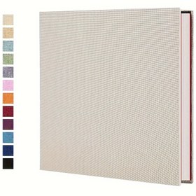 Resim Linen Kendinden Yapışkan Çıkartma Albümü, 27.94x26.92 cm 40 Sayfa DIY Fotoğraf Albümü Manyetik Kapanma, Düz Şekil, Sevgililer Günü, Yılbaşı, Paskalya, Anneler Günü, Noel Hediyesi İçin İdeal 