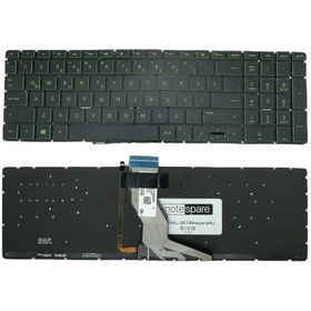 Resim Notespare Hp ile Uyumlu 15s-fq2046nt, 15s-fq2047nt, 15s-fq2048nt, 15s-fq2048nt1 Işıklı Klavye YEŞİL TR 