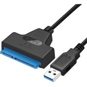 Resim Spelt USB 3.0 to SATA 3 Kablosu 6 Gbps 2.5 inch HDD SSD 22 Pin 