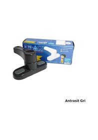 Resim 10 Adet Pvc Pencere Çocuk Emniyet Güvenlik Kilidi Çekmeli Antrasi 