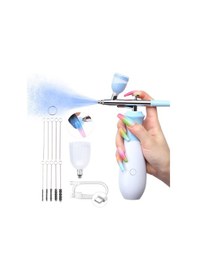 Resim 25 Psı Airbrush Şarj Edilebilir Tırnak Makinesi 3 Yüksek Basınç Modu 