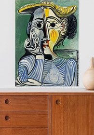 Resim Postermanya (pster20306) Woman With Yellow Hat - Pablo Picasso Sanatsal Poster 90 x 130 