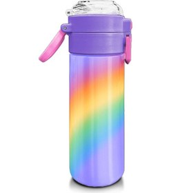 Resim Coral High Kids Renk Geçişli Desenli Pipetli Ve Direkt İçim Çelik Termos 500 Ml 31863 Rose Gold 