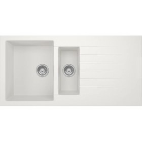 Resim Peramics Aqua 60 - Beyaz - 1.5 Göz Granit Eviye 
