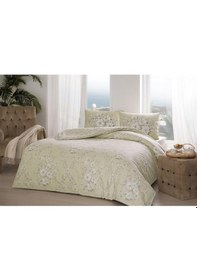 Resim Taç Lily Ranforce Tek Kişilik Nevresim Takımı Bej (538142005) 