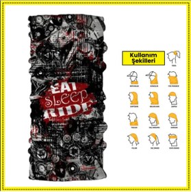 Resim Automix Motorcular İçin Boyunluk Balaclava Bandana - Ride 