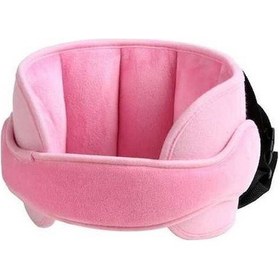 Resim Dancemonkey Bebek Baş Desteği Çocuk Oto Koltuğu Baş Desteği Uyku Yardımcısı Pembe 