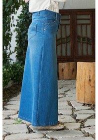 Resim Neways 2058-denim Etek Mavi Mavi 