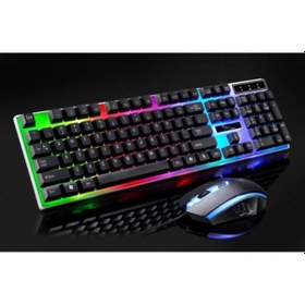 Resim Polham RGB Led Işıklı Klavye ve Mouse Seti, Gamer, Oyuncu, USB Klavye ve Mouse, Işıklı Oyuncu Seti Gamer, Oyuncu, USB Klavye ve Mouse, Işıklı Oyuncu Seti