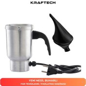 Resim Kraftech Buharlı Far Temizleme Seti Kupa Isıtıcısı ve Hu… 