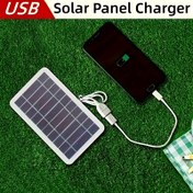 Resim 1 Taşınabilir Güneş Paneli - Kamp, Seyahat ve Acil Durumlar için USB Şarj Cihazı, El Fenerleri ve Fanlar için 