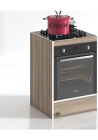 Resim Kenzlife Ankastre Modülü Kabini Helyum Crd Fırın Ocak Dolabı 