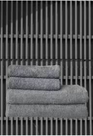 Resim SHAL HOME Shal %100 Pamuk 4lü Banyo Seti-black- 